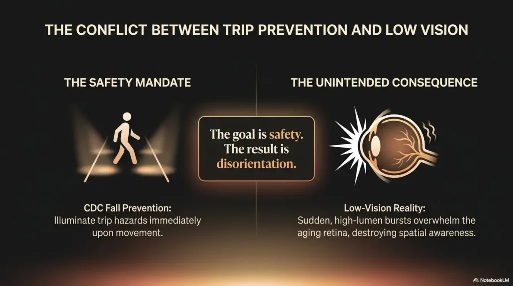 motion sensor light too bright