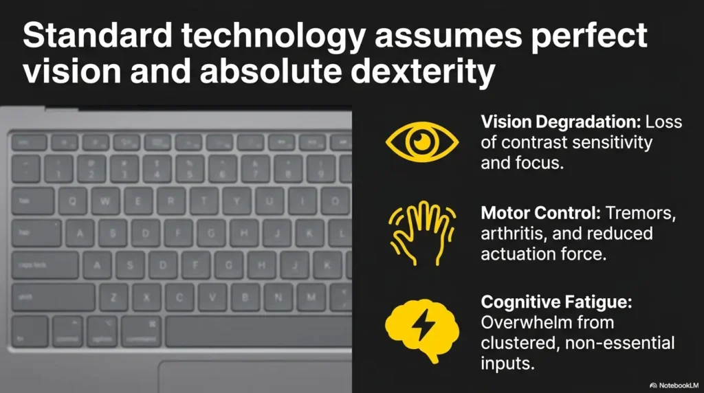 larger keyboard buttons for older adults