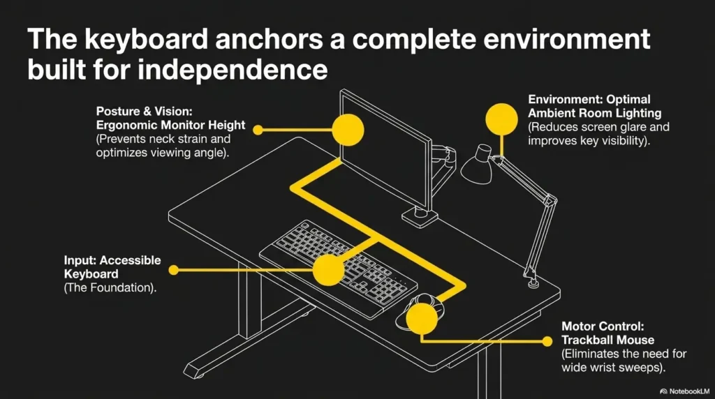 larger keyboard buttons for older adults