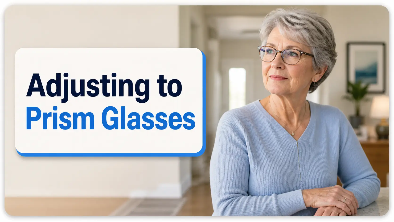Prism glasses for double vision