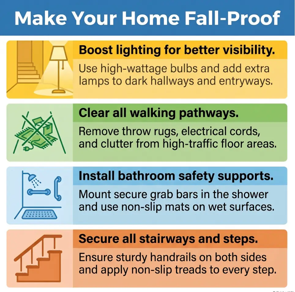 bedroom safety for seniors with poor vision