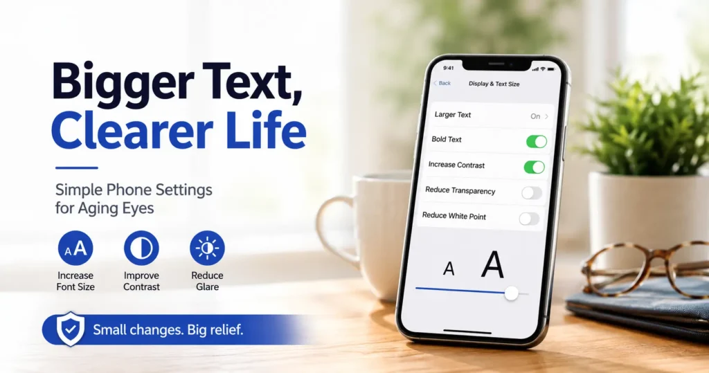 best phone font size for seniors