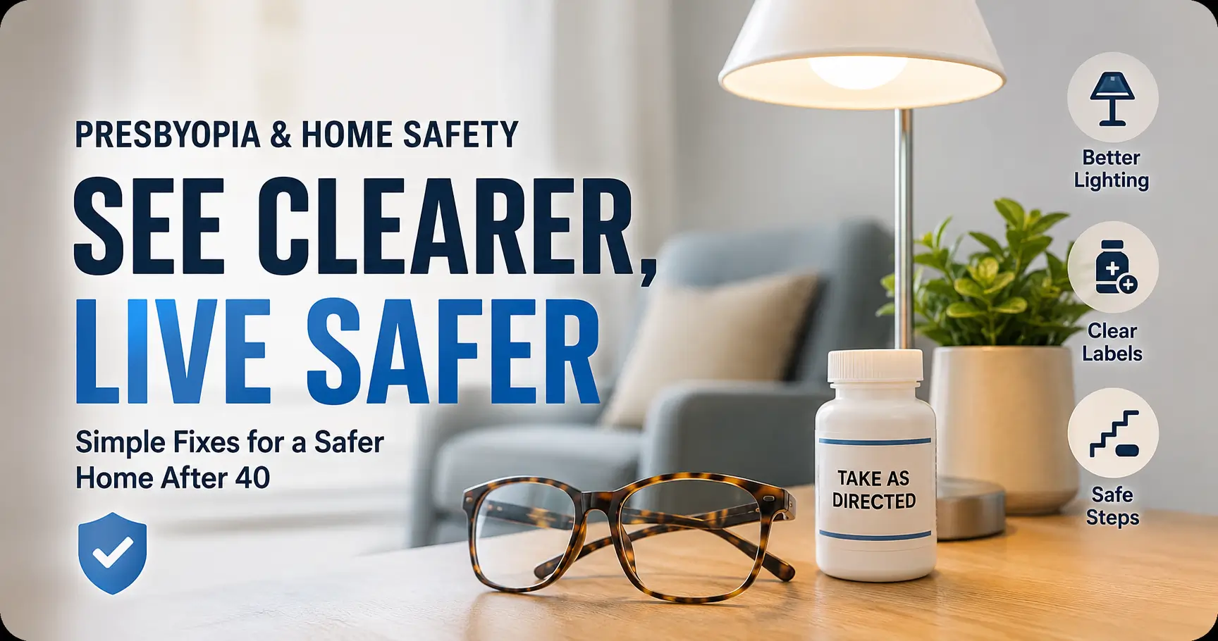 home safety checklist for seniors with presbyopia
