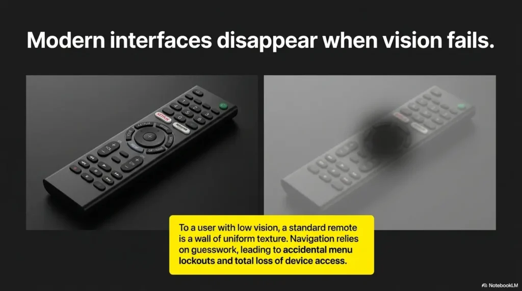 large button TV remote