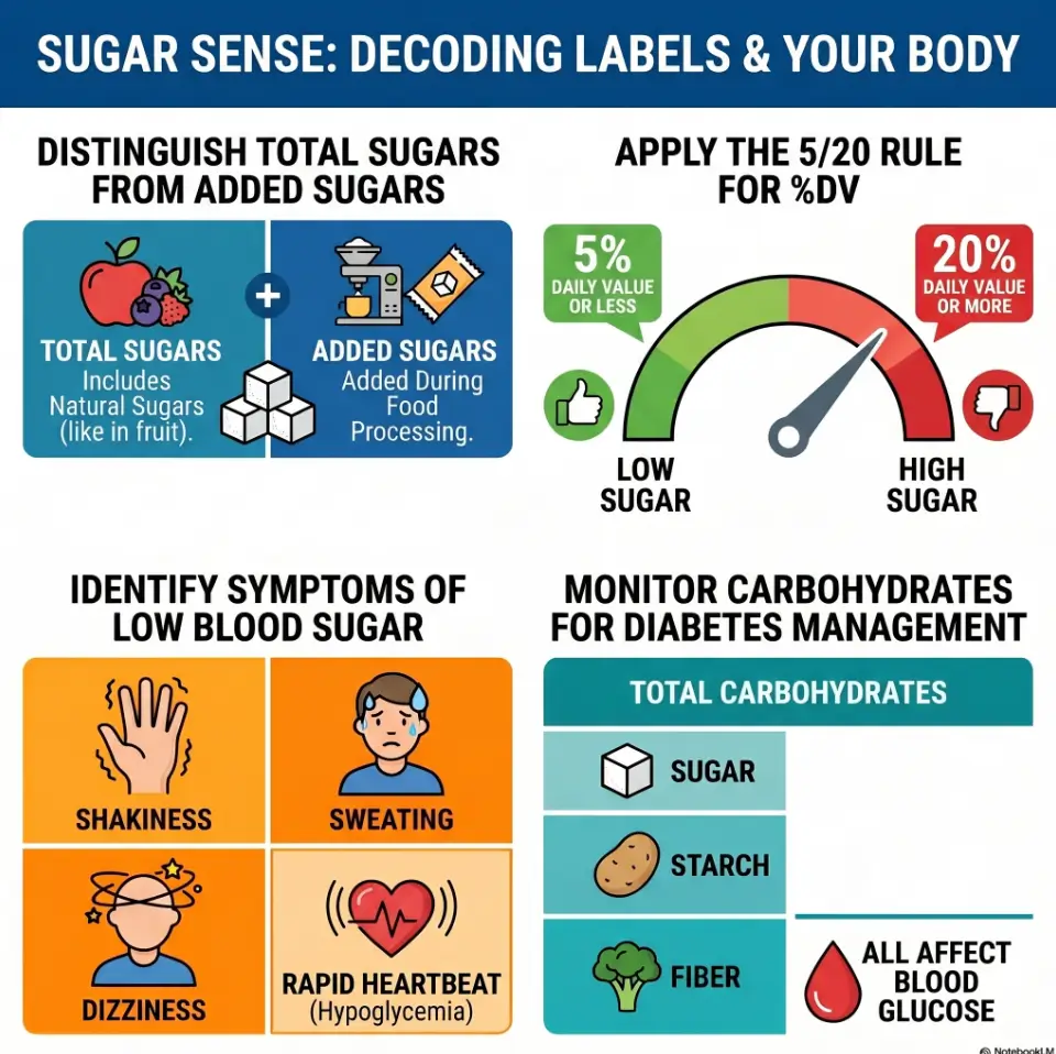 sugar content on food labels for seniors