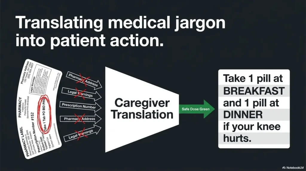 large print medication schedule