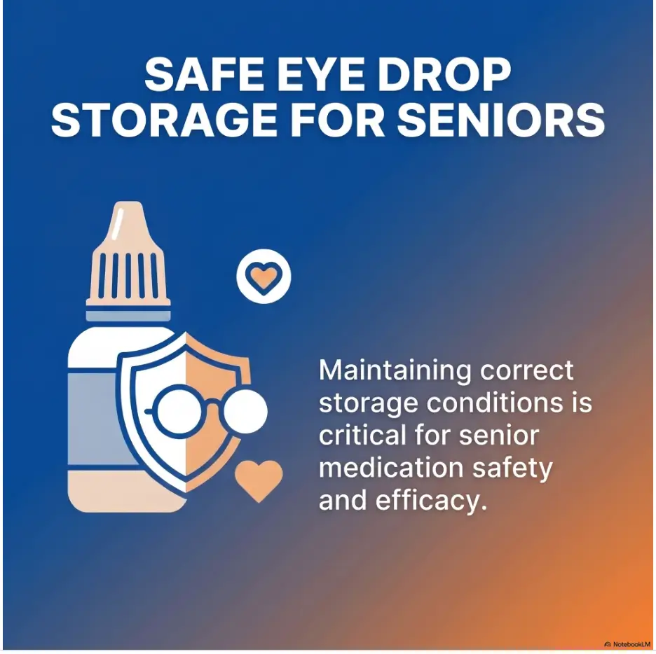Eye drop storage ideas for seniors