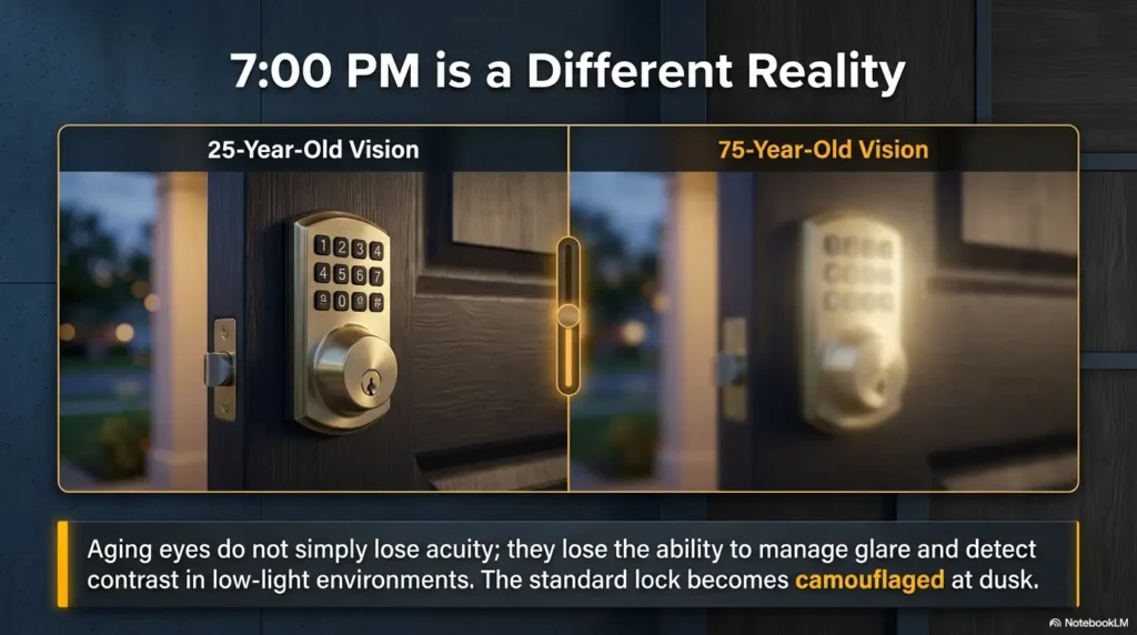 door lock marking for seniors