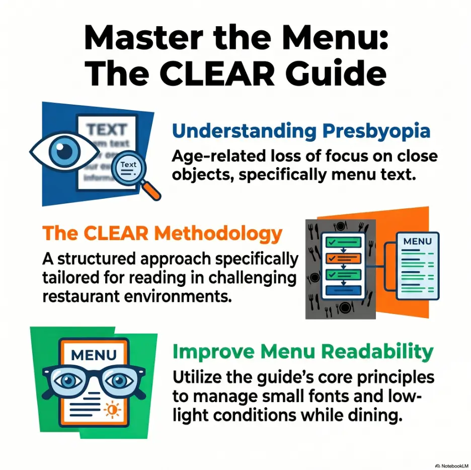 Presbyopia menu reading tips