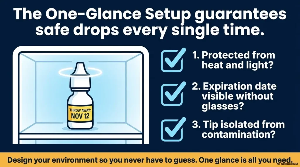 Eye drop storage ideas for seniors