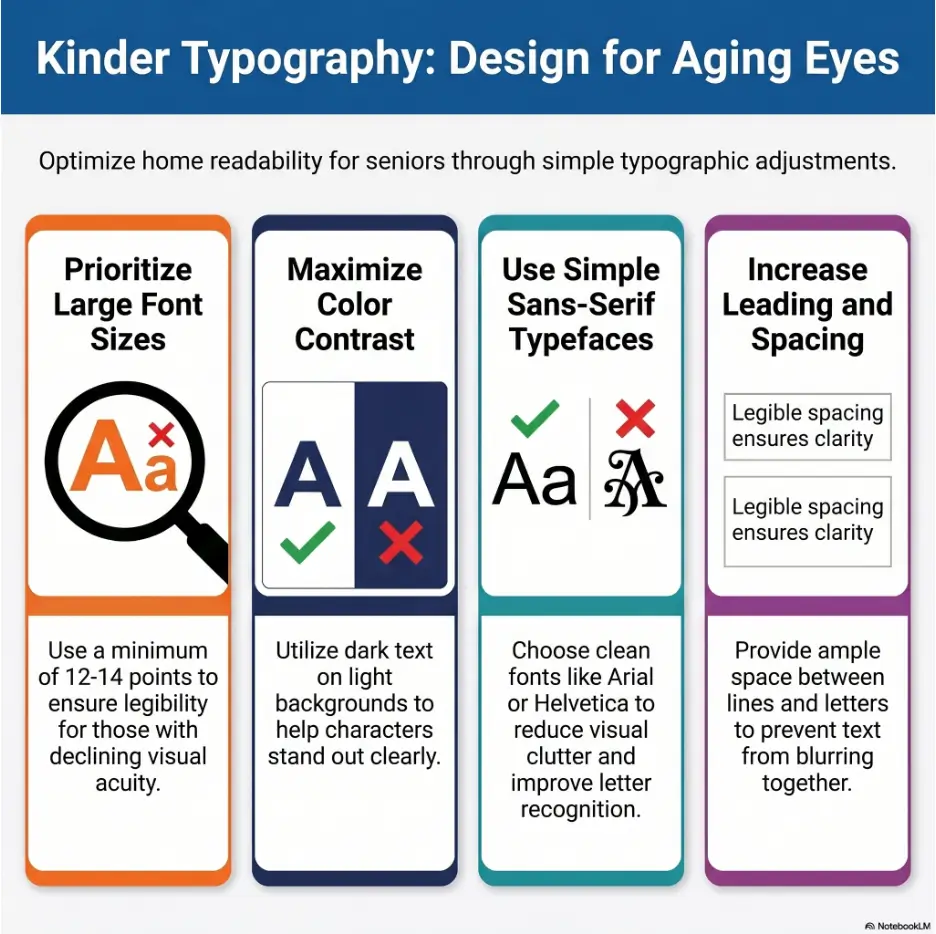 best font size for seniors