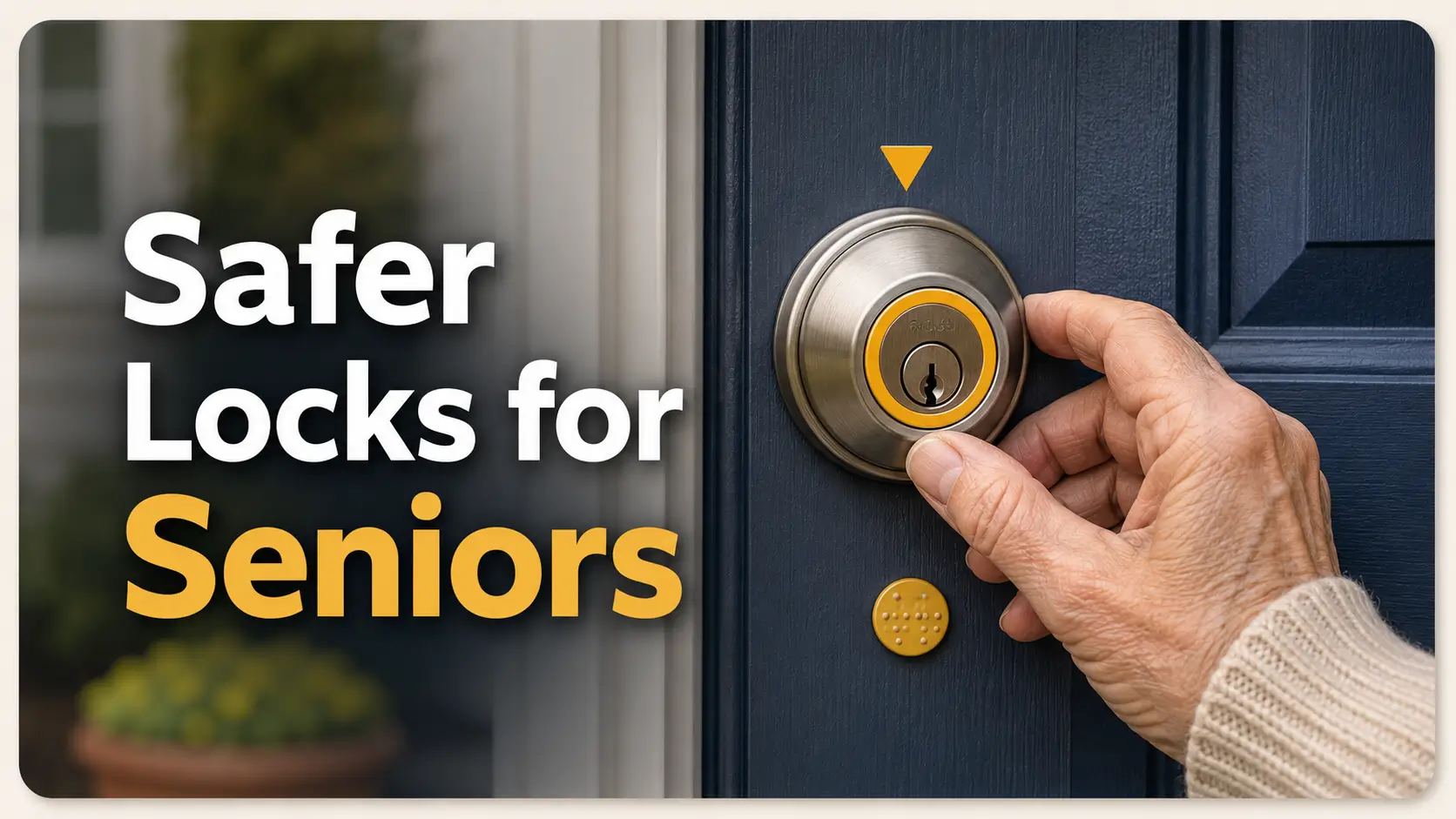 door lock marking for seniors