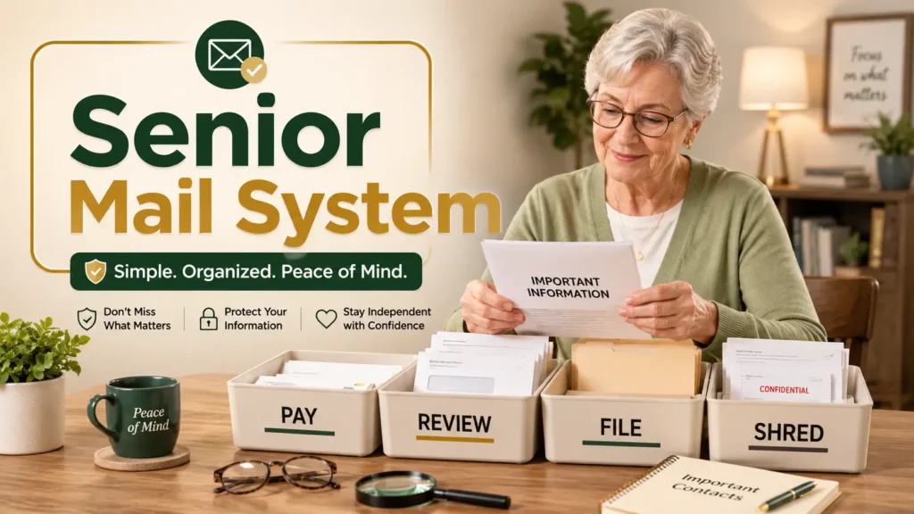 organize mail for seniors