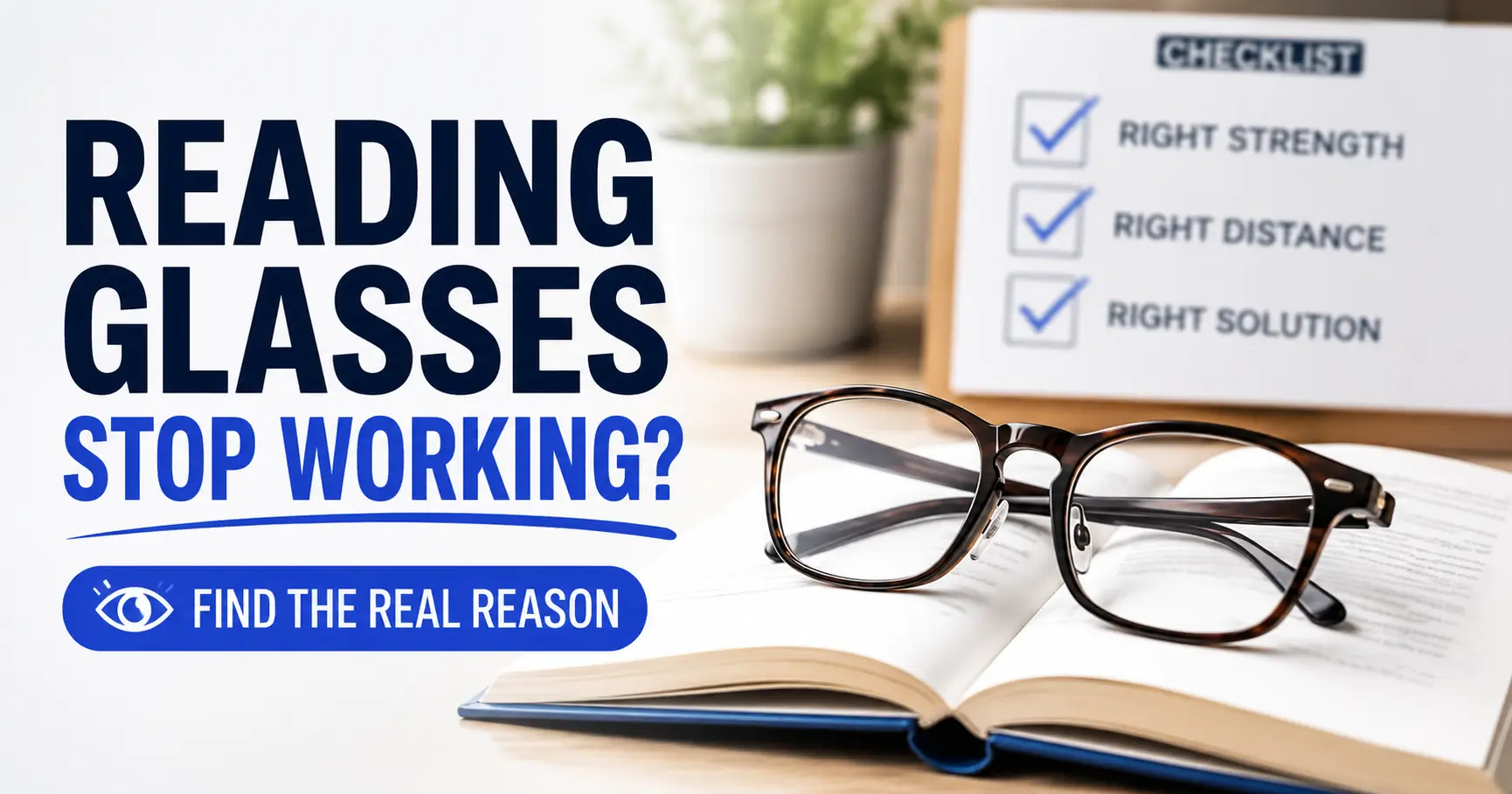 reading glasses stop working